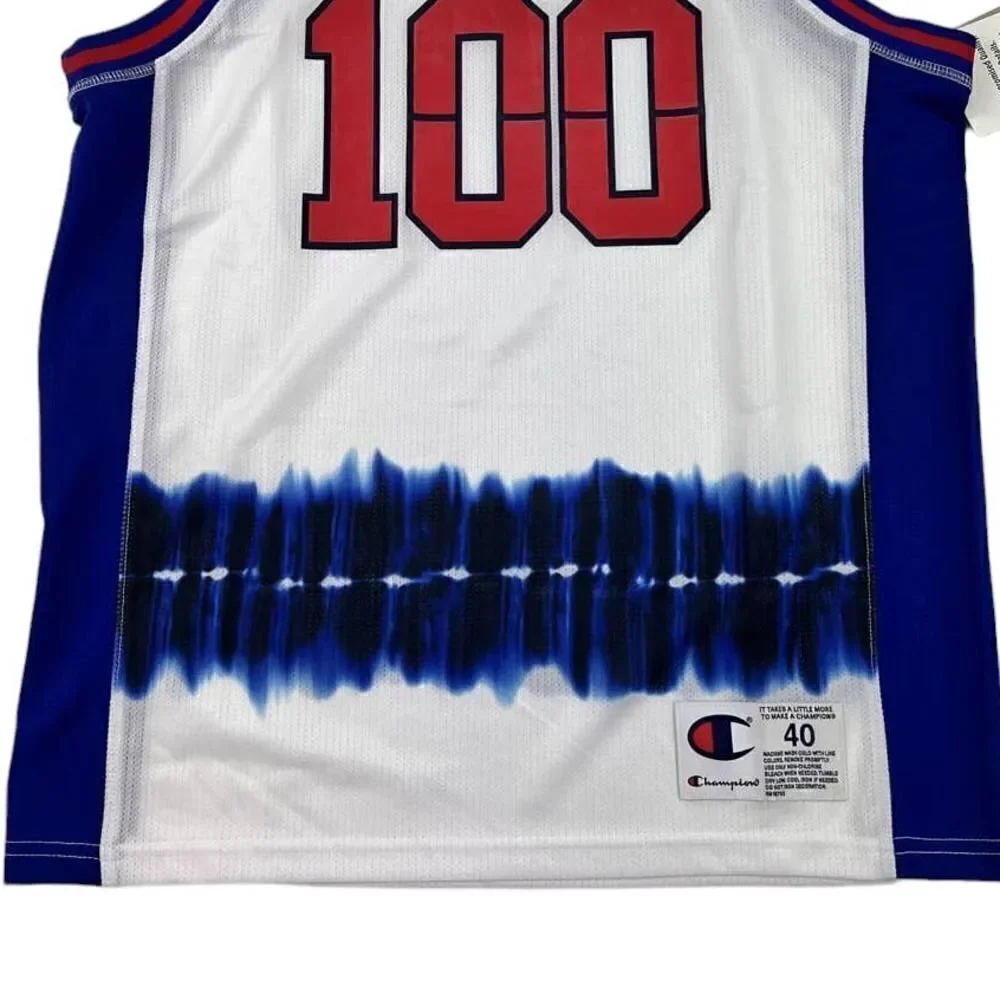 New Champion Men US M White Blue Tank Top Sports Tee Sleeveless T-Shirt - Picture 3 of 8